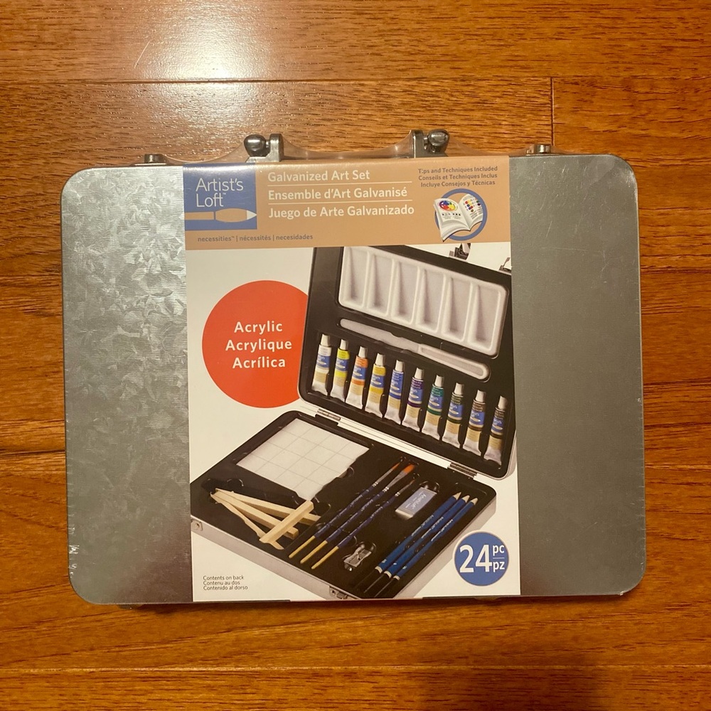 Artist’s Loft Galvanized Acrylic Art Set
